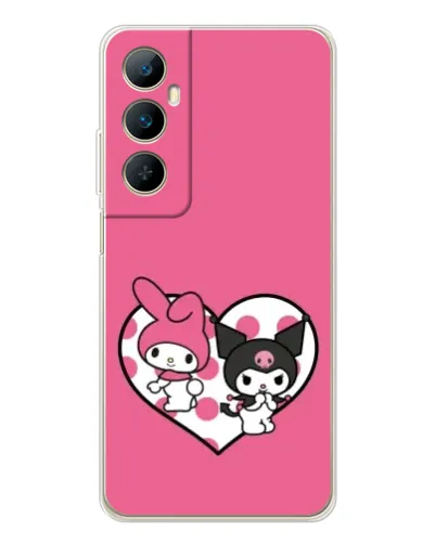 Чехол для Realme C75 с картинкой «Kuromi и My Melody»
