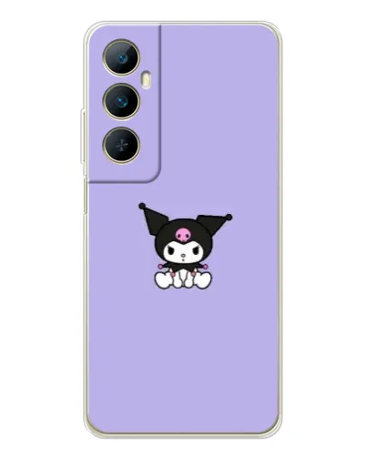 Чехол для Realme C75 с картинкой «Kuromi — фиолетовый минимализм»