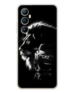 Чехол для Realme C75 с картинкой «BMW и лев»