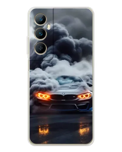 Чехол для Realme C75 с картинкой «BMW в дыму» Чехол для Realme C75 с картинкой «BMW в дыму»