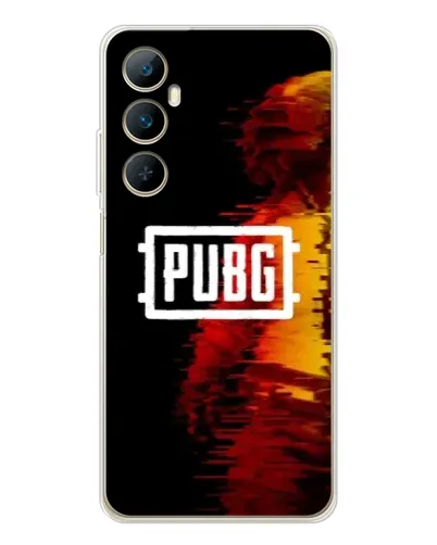 Чехол для Realme C75 с картинкой «Яркий логотип PUBG»