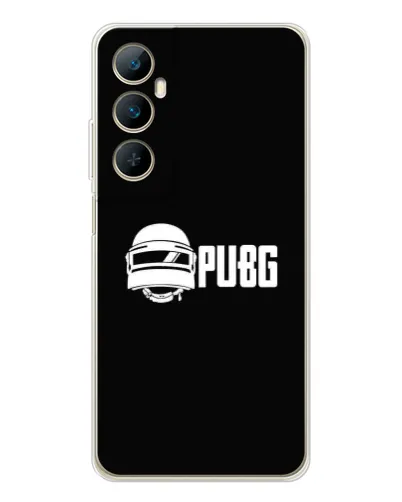 Чехол для Realme C75 с картинкой «PUBG — классический лого»