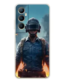 Чехол для Realme C75 с картинкой «PUBG — реалистичный герой»