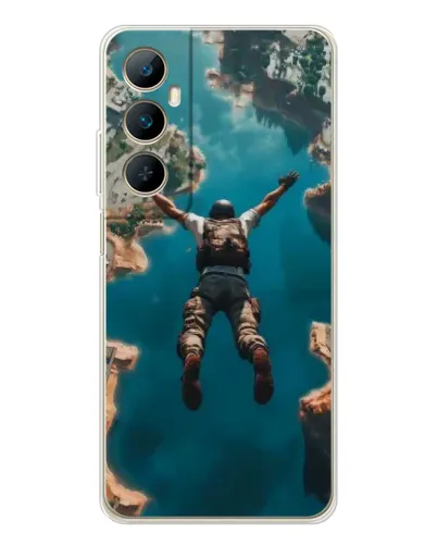 Чехол для Realme C75 с картинкой «PUBG — свободное падение»