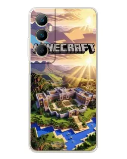 Чехол для Realme C75 с картинкой «Minecraft панорама»