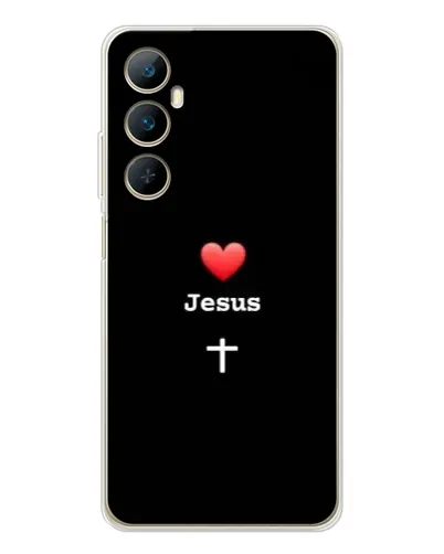 Чехол для Realme C75 с картинкой «Сердце - Jesus»
