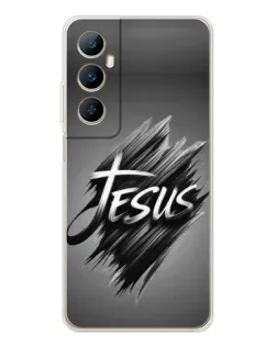 Чехол для Realme C75 с картинкой «Надпись Jesus Graffiti»