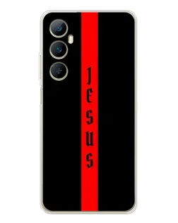 Чехол для Realme C75 с картинкой «Красная линия веры»