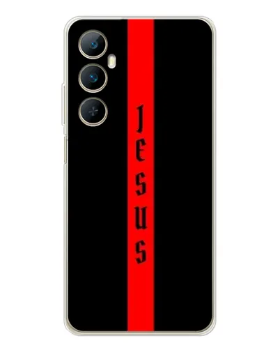 Чехол для Realme C75 с картинкой «Красная линия веры»