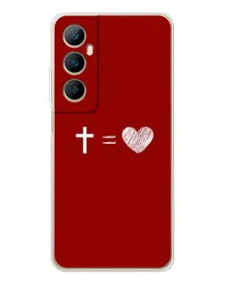 Чехол для Realme C75 с картинкой «Уравнение любви»