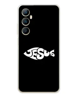 Чехол для Realme C75 с картинкой «Рыба Jesus»