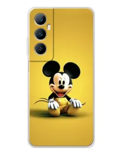 Чехол для Realme C75 с картинкой «Микки на желтом»