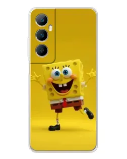 Чехол для Realme C75 с картинкой «Позитивный Губка Боб»