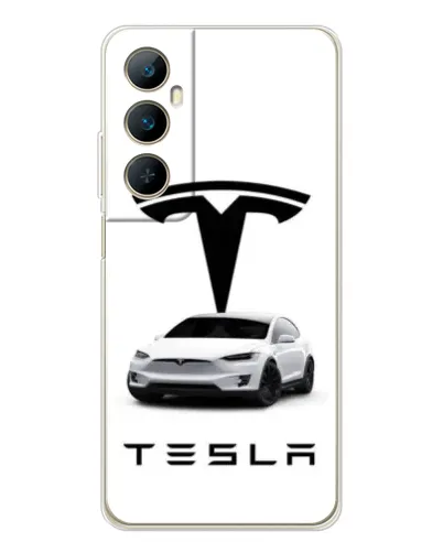 Чехол для Realme C75 с картинкой «Tesla White Style» Чехол для Realme C75 с картинкой «Tesla White Style»