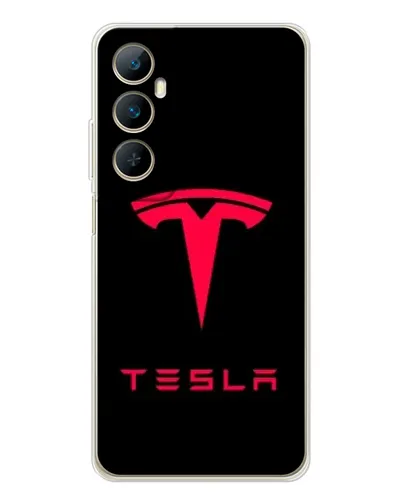 Чехол для Realme C75 с картинкой «Tesla Red Logo» Чехол для Realme C75 с картинкой «Tesla Red Logo»