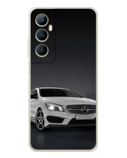 Чехол для Realme C75 с картинкой «Mercedes AMG GT Silver»