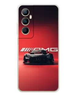 Чехол для Realme C75 с картинкой «Mercedes AMG — красная линия»