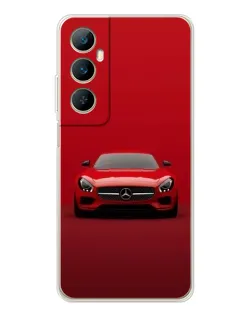 Чехол для Realme C75 с картинкой «Красный Mercedes AMG»