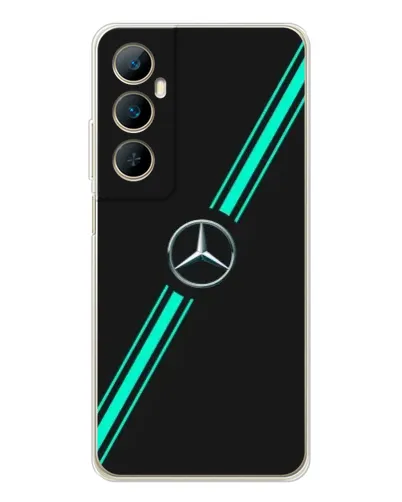 Чехол для Realme C75 с картинкой «Спортивные линии Mercedes» Чехол для Realme C75 с картинкой «Спортивные линии Mercedes»