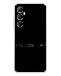 Чехол для Realme C75 с картинкой «Audi — световой подпись»