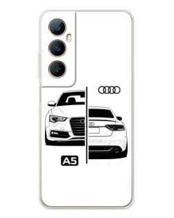 Чохол для Realme C75 з картинкою «Audi — контрастний дизайн»