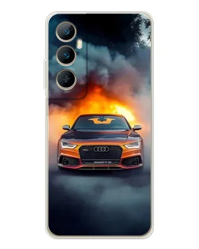 Чохол для Realme C75 з картинкою «Audi у вогняному диму» Чохол для Realme C75 з картинкою «Audi у вогняному диму»