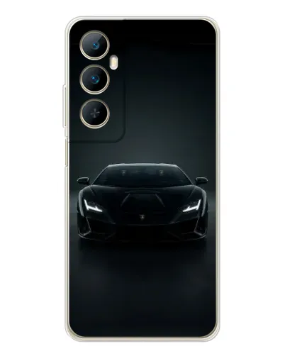 Чехол для Realme C75 с картинкой «Черный Lamborghini Aventador» Чехол для Realme C75 с картинкой «Черный Lamborghini Aventador»