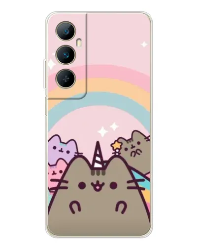Чехол для Realme C75 с картинкой «Единорог Pusheen» Чехол для Realme C75 с картинкой «Единорог Pusheen»