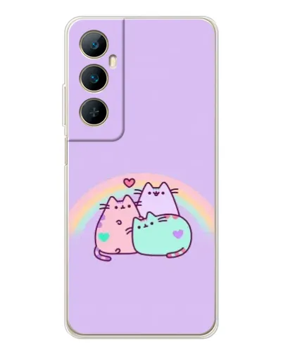 Чехол для Realme C75 с картинкой «Радужные Пушины» Чехол для Realme C75 с картинкой «Радужные Пушины»