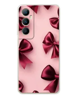 Чехол для Realme C75 с картинкой «Бордовый атлас»
