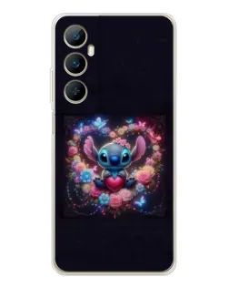 Чохол для Realme C75 з картинкою «Stitch у квітах» Чохол для Realme C75 з картинкою «Stitch у квітах»