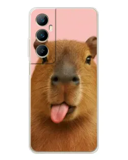 Чехол для Realme C75 с картинкой «Капибара с языком» Чехол для Realme C75 с картинкой «Капибара с языком»