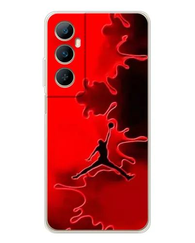 Чехол для Realme C76 с картинкой «Jordan Red Smoke»