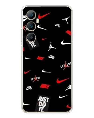 Чехол для Realme C76 с картинкой «Nike Mix Pattern»