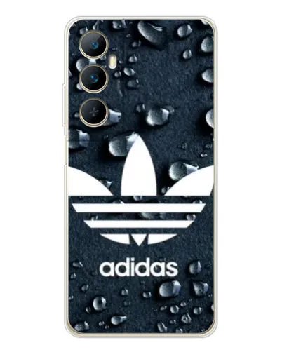 Чехол для Realme C76 с картинкой «Adidas Trefoil Blue»