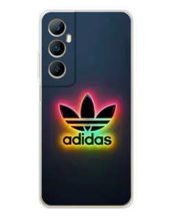 Чехол для Realme C76 с картинкой «Неоновый Adidas»