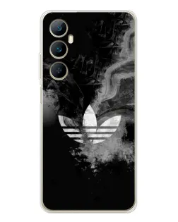 Чехол для Realme C76 с картинкой «Абстрактный дым Adidas»
