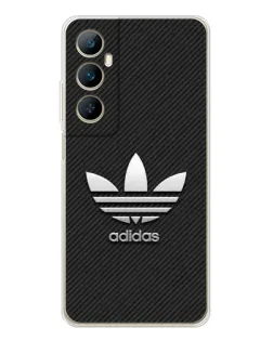 Чехол для Realme C76 с картинкой «Adidas Карбоновая текстура»