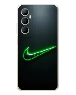 Чехол для Realme C76 с картинкой «Неоновый контур Nike» Чехол для Realme C76 с картинкой «Неоновый контур Nike»