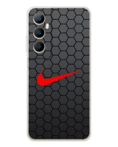 Чехол для Realme C76 с картинкой «Nike — карбоновая сетка»