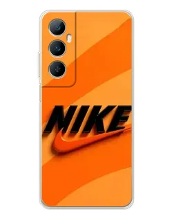 Чехол для Realme C76 с картинкой «Оранжевый драйв Nike» Чехол для Realme C76 с картинкой «Оранжевый драйв Nike»