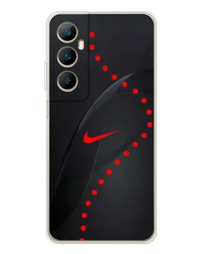 Чехол для Realme C76 с картинкой «Абстрактный дизайн Nike»