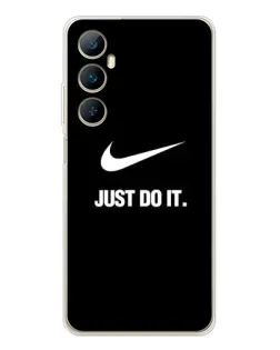 Чехол для Realme C76 с картинкой «Классический принт Nike» Чехол для Realme C76 с картинкой «Классический принт Nike»