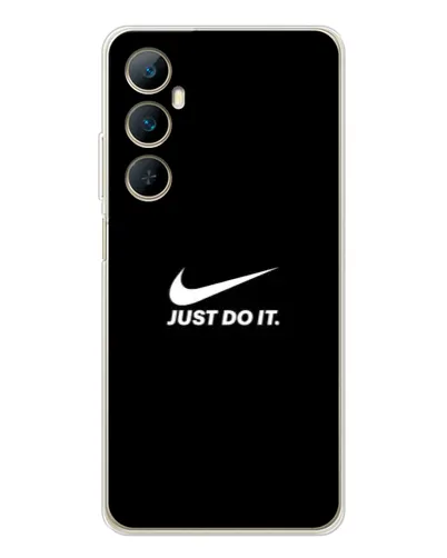 Чехол для Realme C76 с картинкой «Минимализм от Nike»