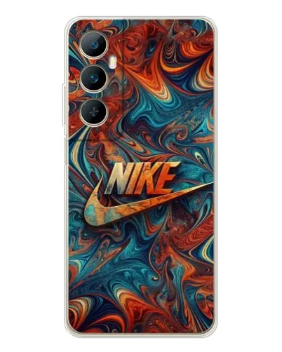 Чехол для Realme C76 с картинкой «Nike в абстракции»