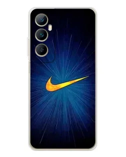 Чехол для Realme C76 с картинкой «Синий пульс Nike» Чехол для Realme C76 с картинкой «Синий пульс Nike»