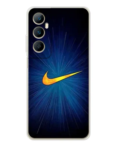 Чехол для Realme C76 с картинкой «Синий пульс Nike» Чехол для Realme C76 с картинкой «Синий пульс Nike»