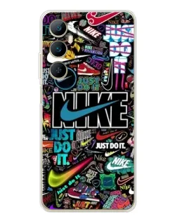 Чехол для Realme C76 с картинкой «Яркий коллаж Nike» Чехол для Realme C76 с картинкой «Яркий коллаж Nike»