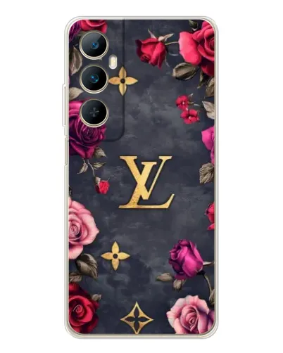 Чехол для Realme C76 с картинкой «Цветочный Louis Vuitton»
