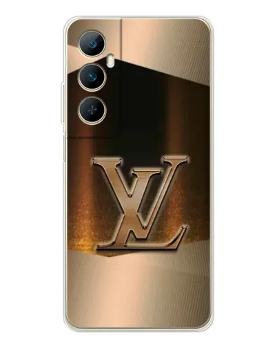Чехол для Realme C76 с картинкой «LV — золотое сияние»